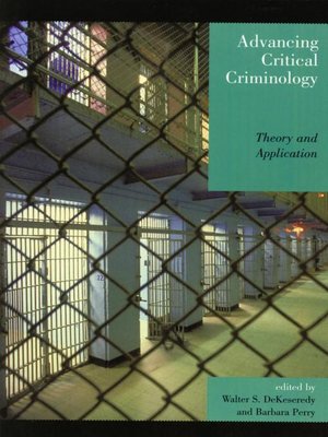 cover image of Advancing Critical Criminology